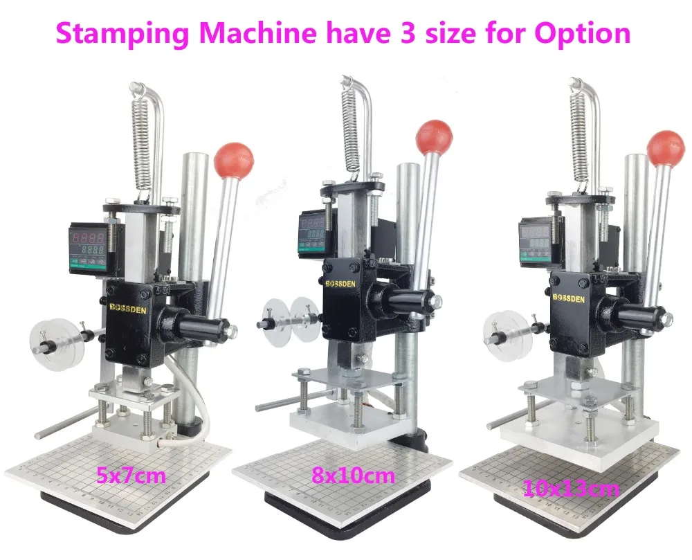BOSSDEN настольная машина для горячего тиснения фольгой теплового тиснения латунь Марка медь логотип бронзирующий инструмент гибкий алфавит набор печати