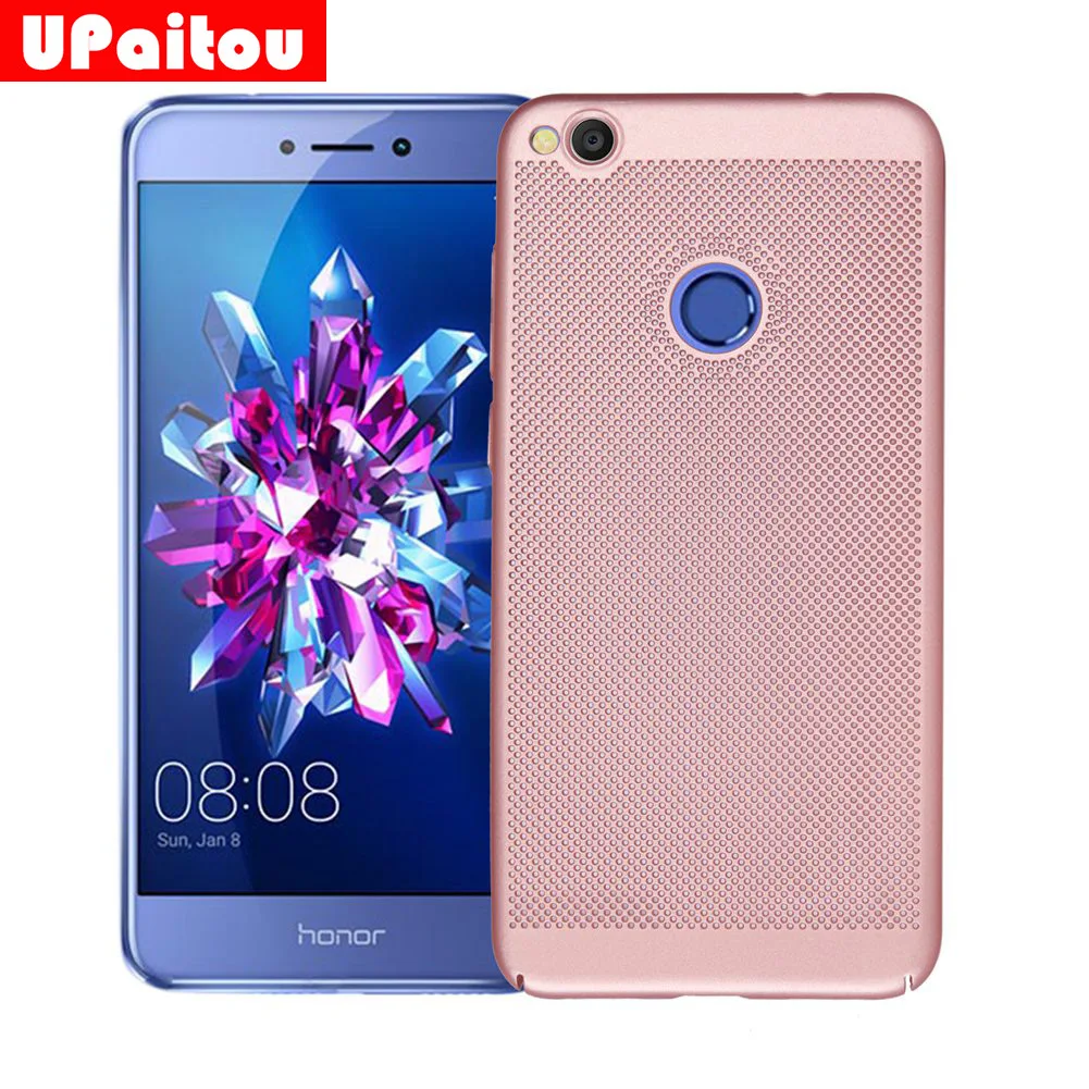 

UPaitou Mesh Design Edged Cover for Huawei Honor 8 Lite Hard PC Case Ultra Thin Back Cover for P9 Lite 2017 / P8 Lite 2017 Case