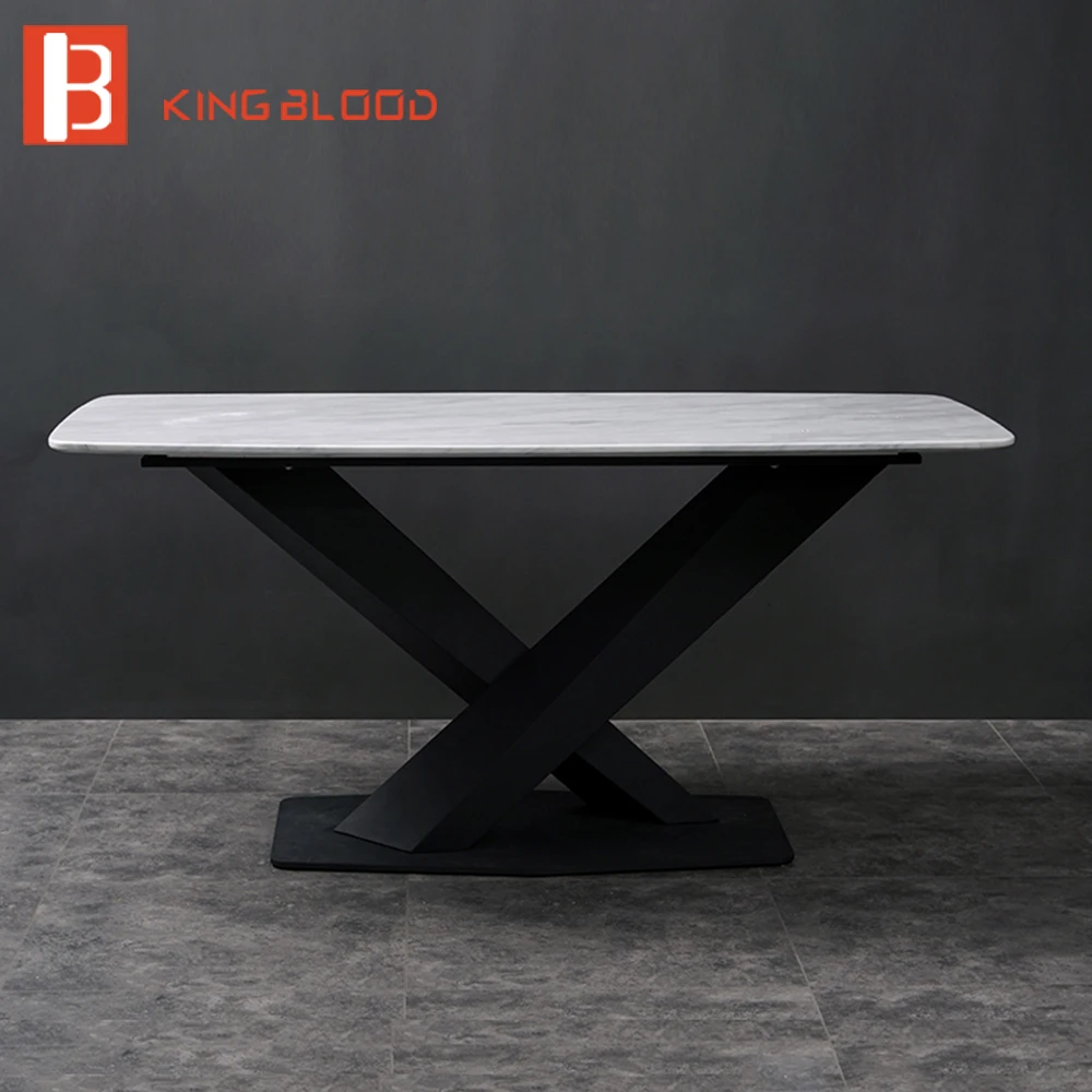 home furniture general use and living room marble dining table set