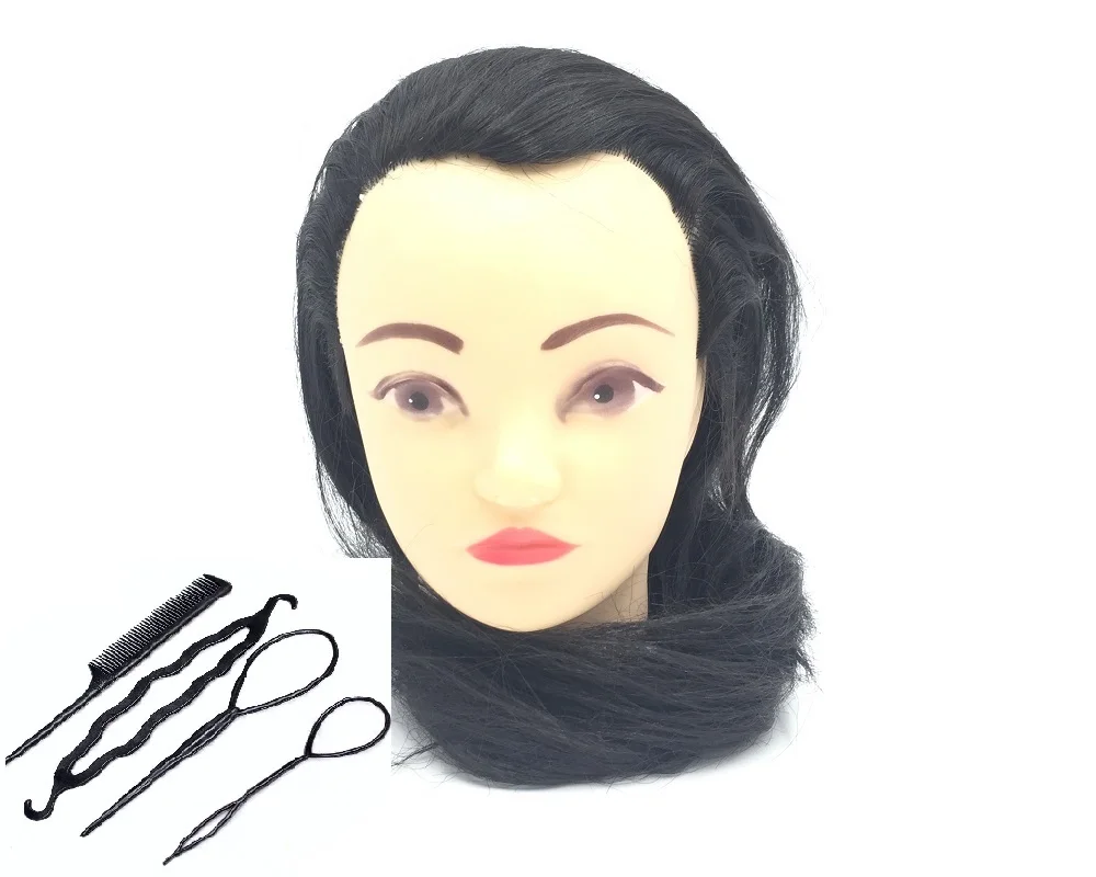 CAMMITEVER Стекловолоконная голова манекена для черный женский парик дисплей черная голова манекена парики практики