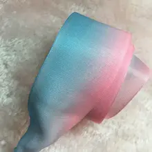 Новое поступление 1 пара кружевные шнурки синие и Розовые Смешанные градиентные богемные шнурки для девочек