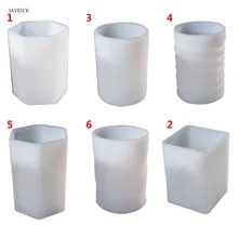 

Silicone Mold DIY Pen Holder Desk Organizer Decoration Table Decor Epoxy Resin Handmade Crafts Molds Gifts Cup Stripe Unique