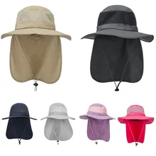Солнцезащитная Кепка, летняя мужская и женская панама для рыбалки, шапка, защита от солнца УФ, шляпа для улицы, пляжная кепка, для кемпинга, широкая солнцезащитная Кепка