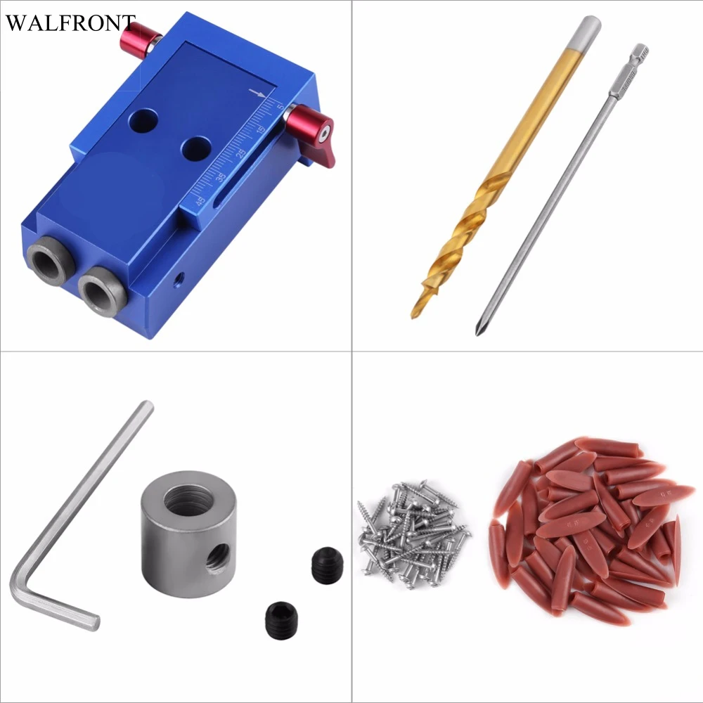 Buy Woodworking Drill Guide Hole Drilling Jig Kit