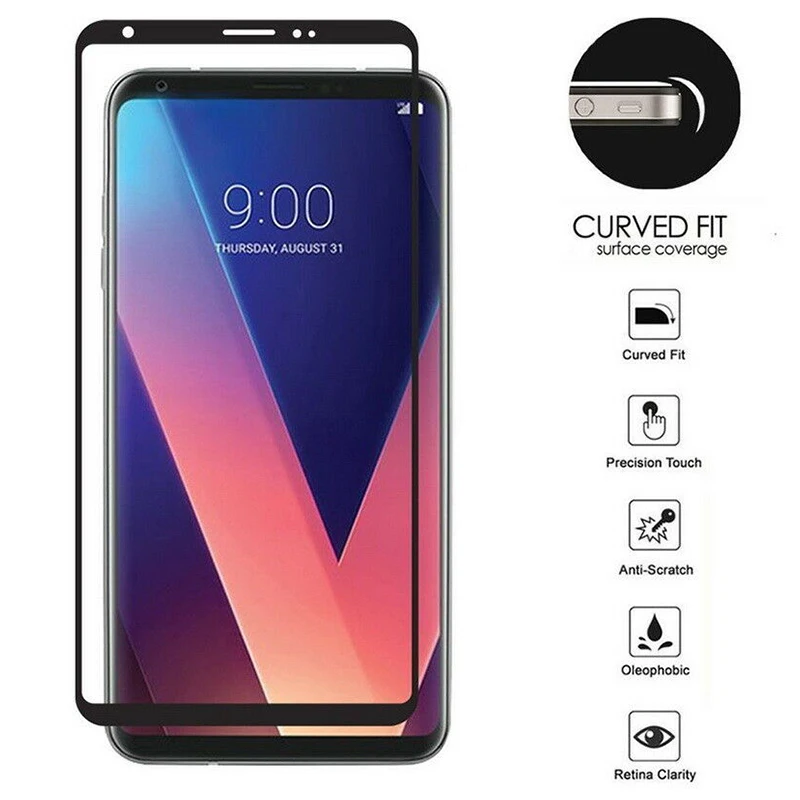 Закаленное стекло для LG K10 2017 Защита экрана G6 G7 thinq полный Чехол телефона пленка V40