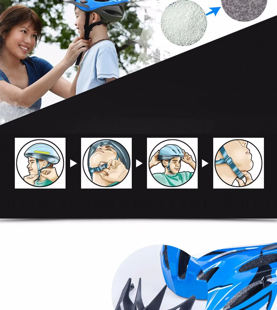 MOON высококачественный Детский велосипедный шлем PC+ EPS Сверхлегкий Детский велосипедный шлем 16 вентиляционных отверстий безопасный Детский велосипедный шлем