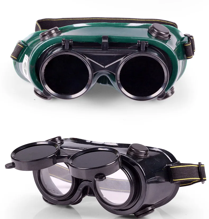 Сварочные очки сварочный Аргон дуговой сварки антибликовые антивсплеск глаз специальная защита зеленый двойной флип стиль защитные очки