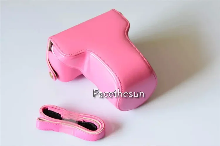 PU leather camera bag fuji -4