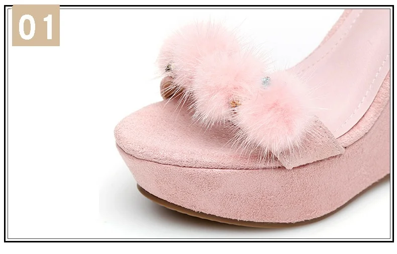 9_2019 Summer Fashion Womens Wedge Sandals Female Retro High Heeled Platform Rhinestone Shoes Online