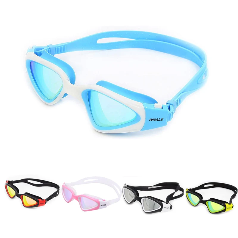 Adult Silicone Swim Glasses Waterproof Anti-Fog UV Protection Swimming Goggles for Men Women Swim water Eyewear