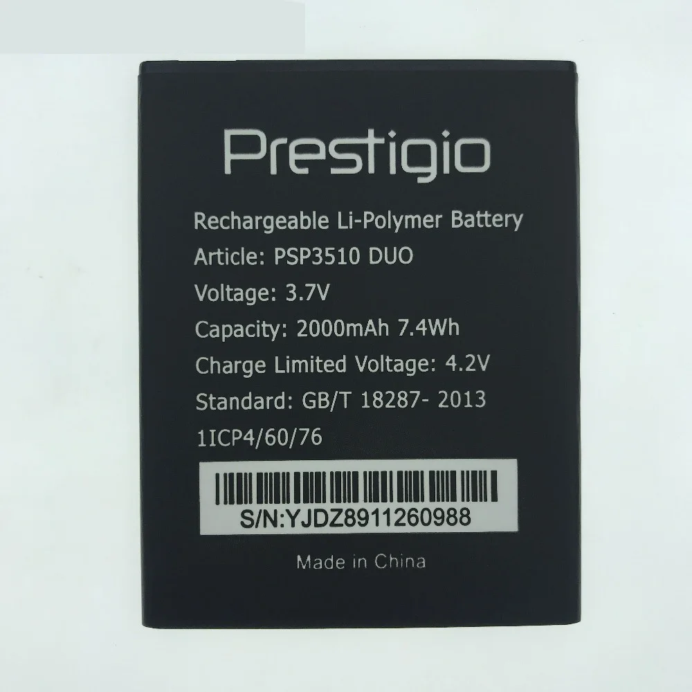 

In Stock 100% New High Quality Battery For Prestigio Wize G3 PSP 3510 DUO Mobile Phone + Tracking Number