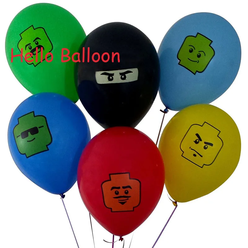 

Wholesale 60pcs/lot Ninja go balloon Latex Balloons Birthday Party Decoration Toys For Kids Globos Marriage Decoration