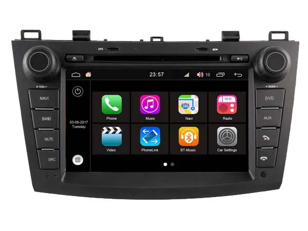 S200 Android 8 0 dvd плеер автомобиля аудио для Mazda 3 (2010 2012) gps Bluetooth стерео Navi СМИ