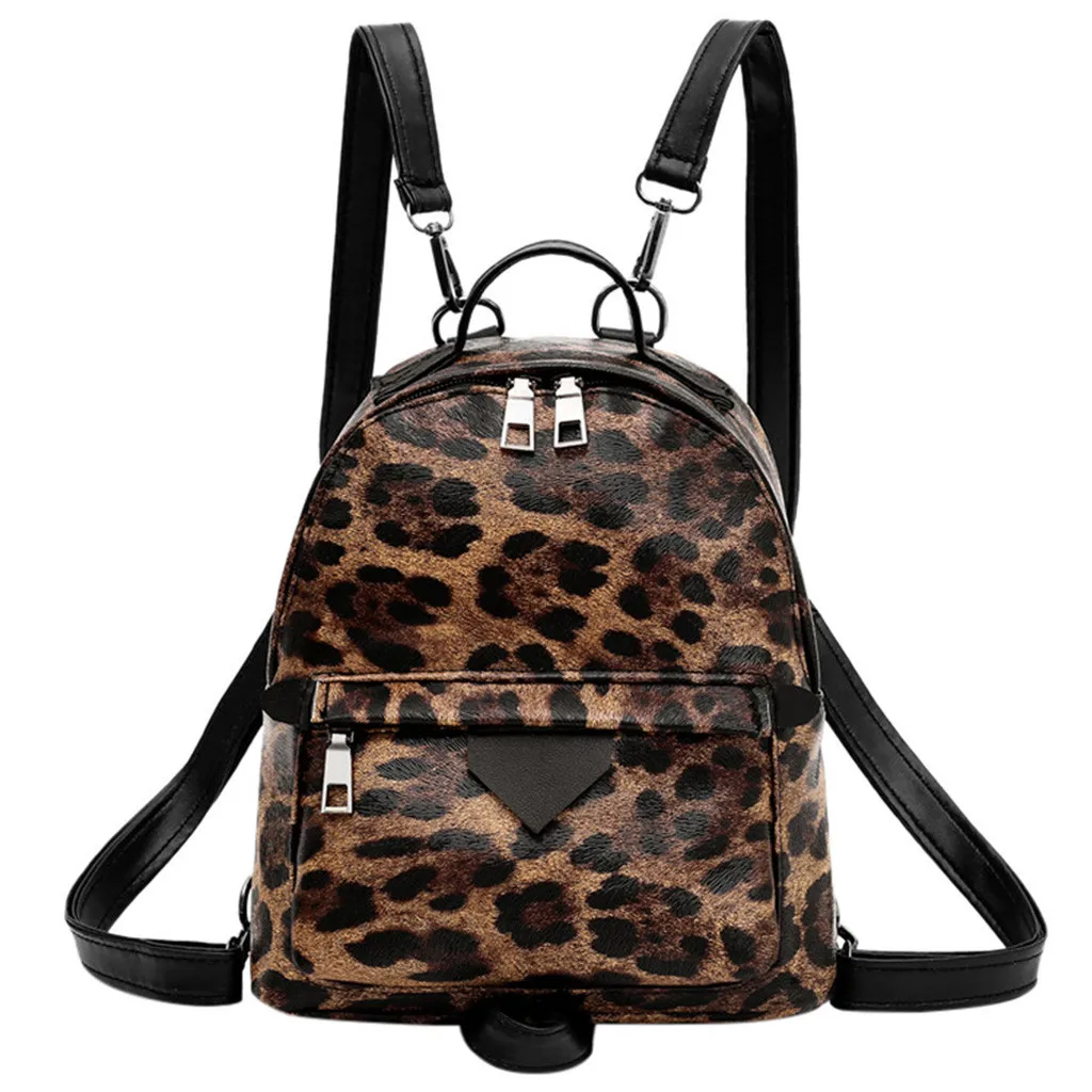 

Fashion Women Animal Prints Pattern Type Shoulder Bag Backpack Students School Versatile Zipper Satchels Travel Bag June 18