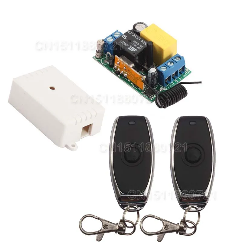 

220V AC Mini Remote Switch Input Output 220V Learning Code ASK RF Wireless Switch Radio Transmitter Receiver 315/433