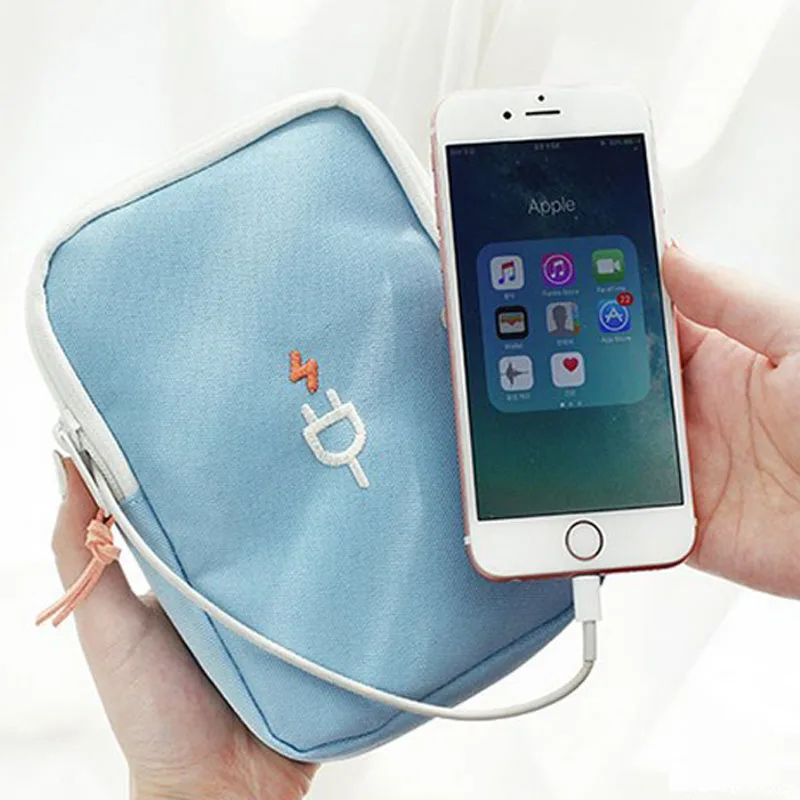 

Travel Gadget Storage Bag Portable Charger cCharging Treasure Headphone Cable USB Data Line Organizer Digital Package