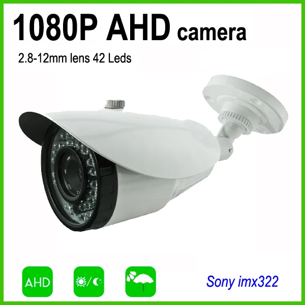AHD 1080P Sony Imx322 sensor 2000TVL high performance surveillance video HD CCTV camera