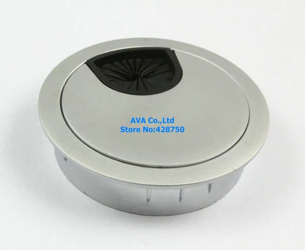 5 Metal Computer Desk Table Cable Grommet Hole Cover Wire Grommet