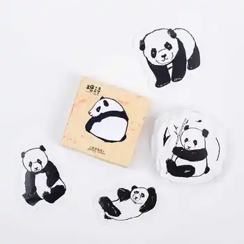 

Lovely panda diy decorative stationary stickers(1pack=45pieces)