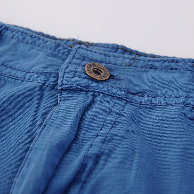 OEAK/Повседневные однотонные шорты-карго больших размеров; летние мужские шорты до колена с карманами; свободные укороченные брюки;