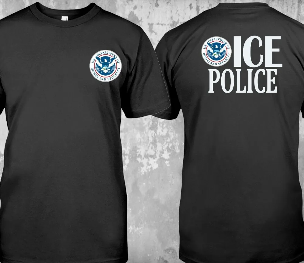 

New Police Department Homeland Security Immigration Customs Enforce Menttee Men 2019 New Tee Printing Cool T Shirts