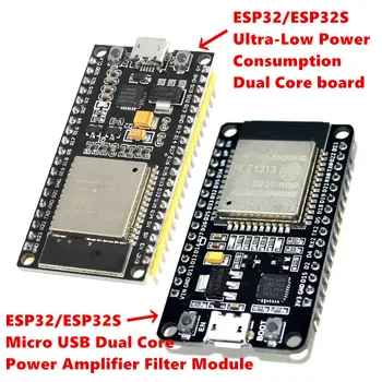 

ESP32 ESP-32 ESP32S ESP-32S CP2102 Wireless WiFi Bluetooth Board Micro USB Dual Core Power Amplifier Module Ultra-Low Power