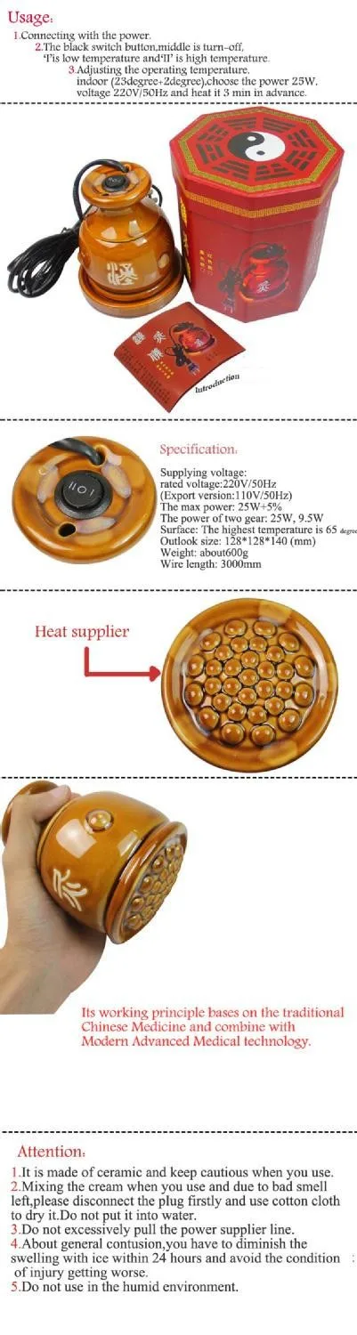 Китайский Электрический нагревательный Массажер для прижигания горячего ...