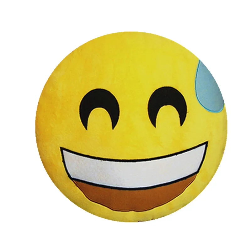 Funny Emoji Pillow Cold Sweet Smiley Face Emoticon Stuffed Plush Doll