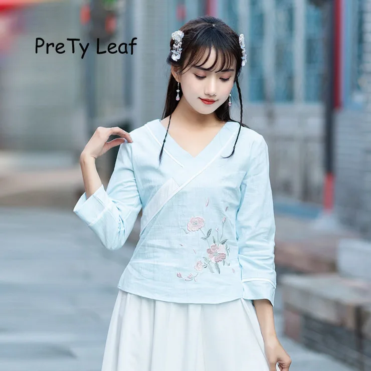 

2019 new spring and summer embroidered shirt