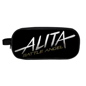 

Kids Pencil Bags Alita Battle Angel Print Cartoon Pen Pouch for Students Girls Boys Brand Design Women Cosmetic Case