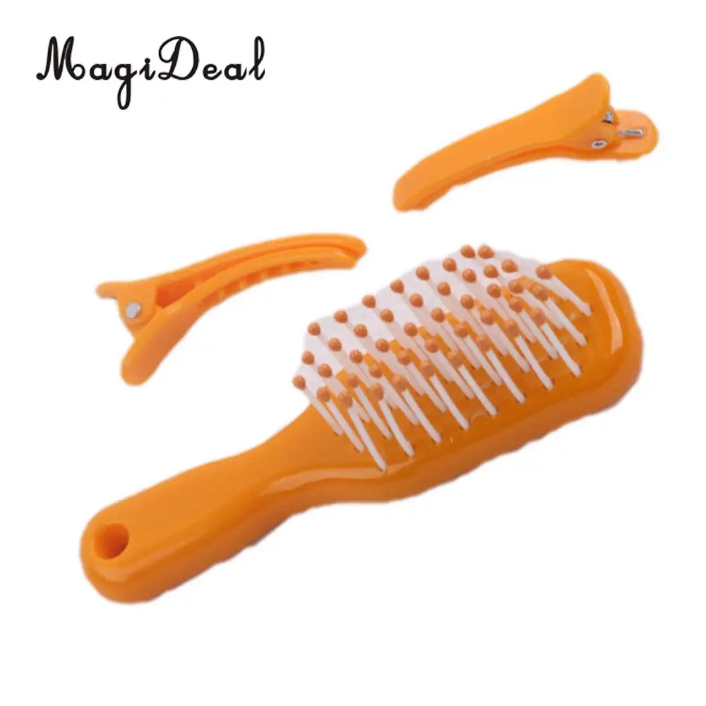 

MagiDeal Orange 1Set Fashion Hair Brush Hairpin for American Girl Dollhouse Doll 18 Inch Dolls Daily Life Kids Girls Toy Acce