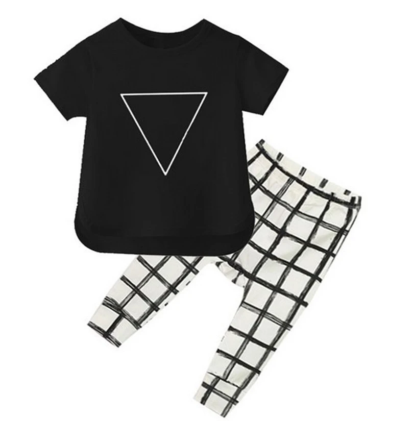 Summer fashion 2018 newborn baby boy clothes cotton short sleeve t-shirt + pants 2pcs infant clothing set bebe