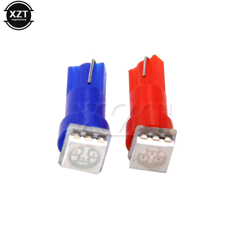5pcs T5 Led 17 37 73 74 SMD 5050 Auto LED Lamp Car Dashboard Instrument Light Bulb 12V High Quality | Автомобили и мотоциклы