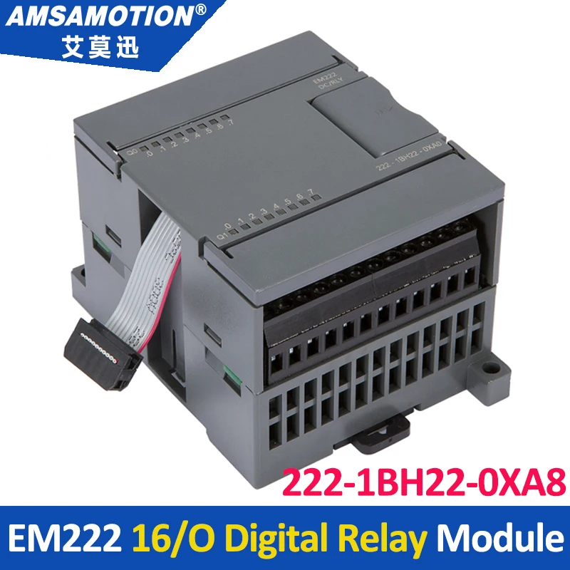 Amsamotion EM222 6ES7 222-1BH22-0XA0 16 Выход 24 В DC Цифровой модуль 222-1HH22-0XA0 222-1BL22-0XA0 для Siemens S7-200 PLC
