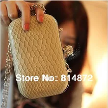 Koreanische version schlange muster Schädel clutch abendtasche Kette-typ freizeit-taschen Kostenloser Versand