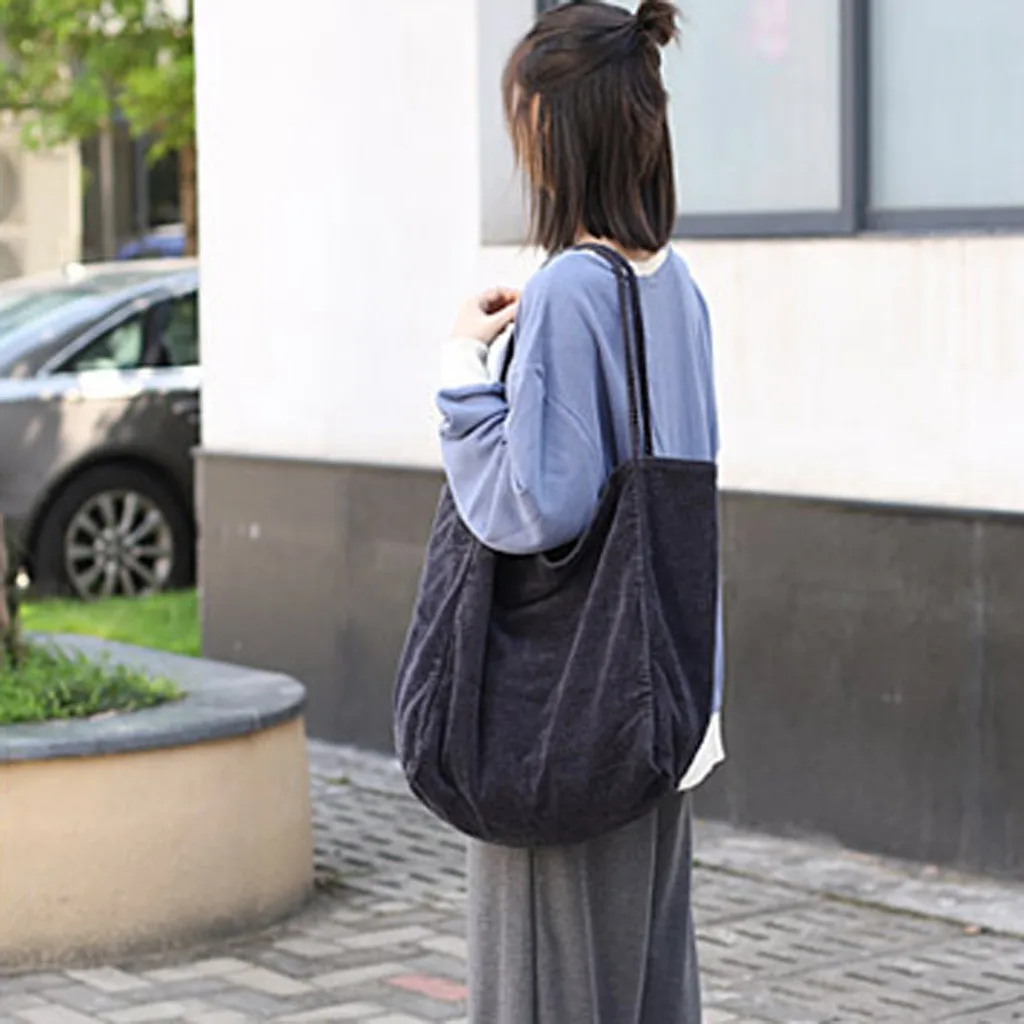 

xiniu Women's Fashion Hollow Shoulder Bag Female Hundred Canvas Handbags Casual Shopping Bag Bolsa Feminina Sac a Main Femme