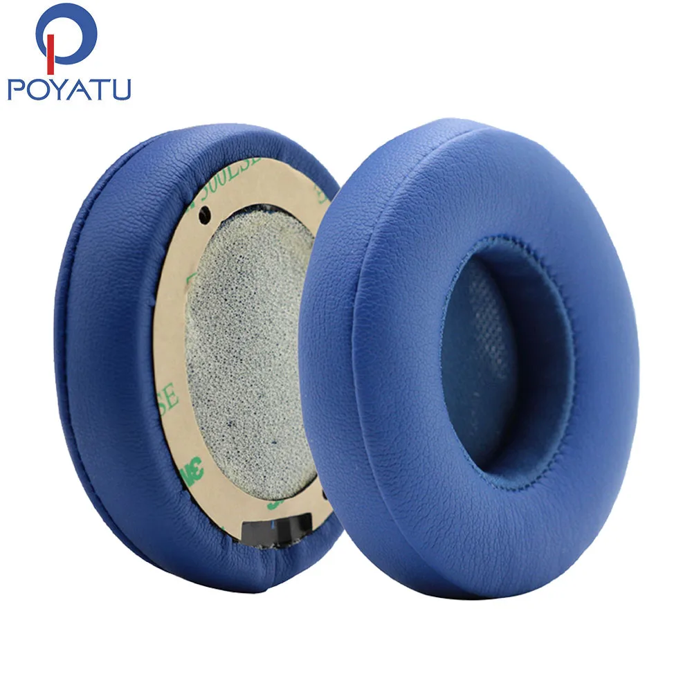 

POYATU Blue Earpads For Solo 2 Wireless Headphone Earpads Foam For Beats Solo3 Wireless Headphone Earpads Ear Pads Pair