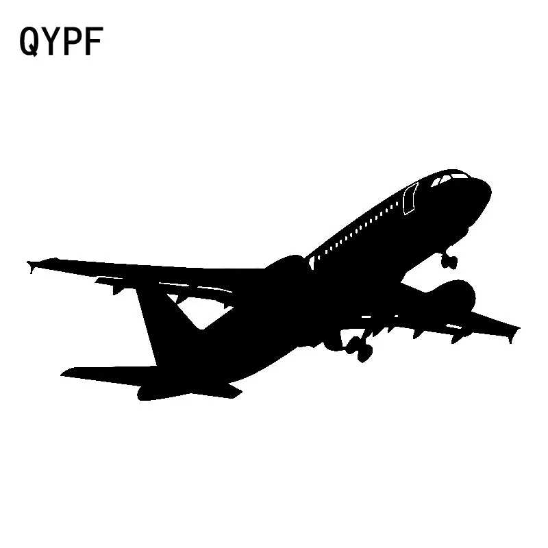 QYPF 18 см * 8 5 необычайно яркий самолёт собирается снять Виниловая наклейка для