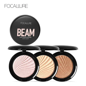 

FOCALLURE New 4 Colors Ultra Glow Beam Highlighter Palette Powder Makeup Highlighter Contour Palette