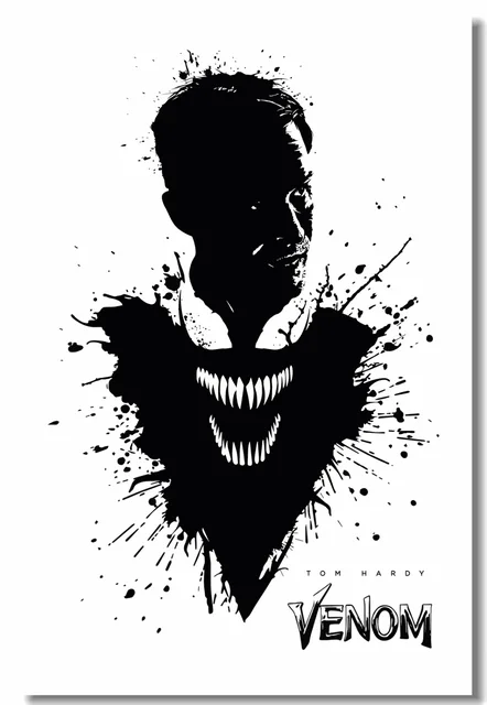 Best Price Custom Canvas Wall Murals Superhero Venom Poster Venom Tom Hardy Wall Stickers Office Wallpaper Dining Room Decorations #0097# Best Price Custom Canvas Wall Murals Superhero Venom Poster Venom Tom Hardy Wall Stickers Office Wallpaper Dining Room Decorations #0097#