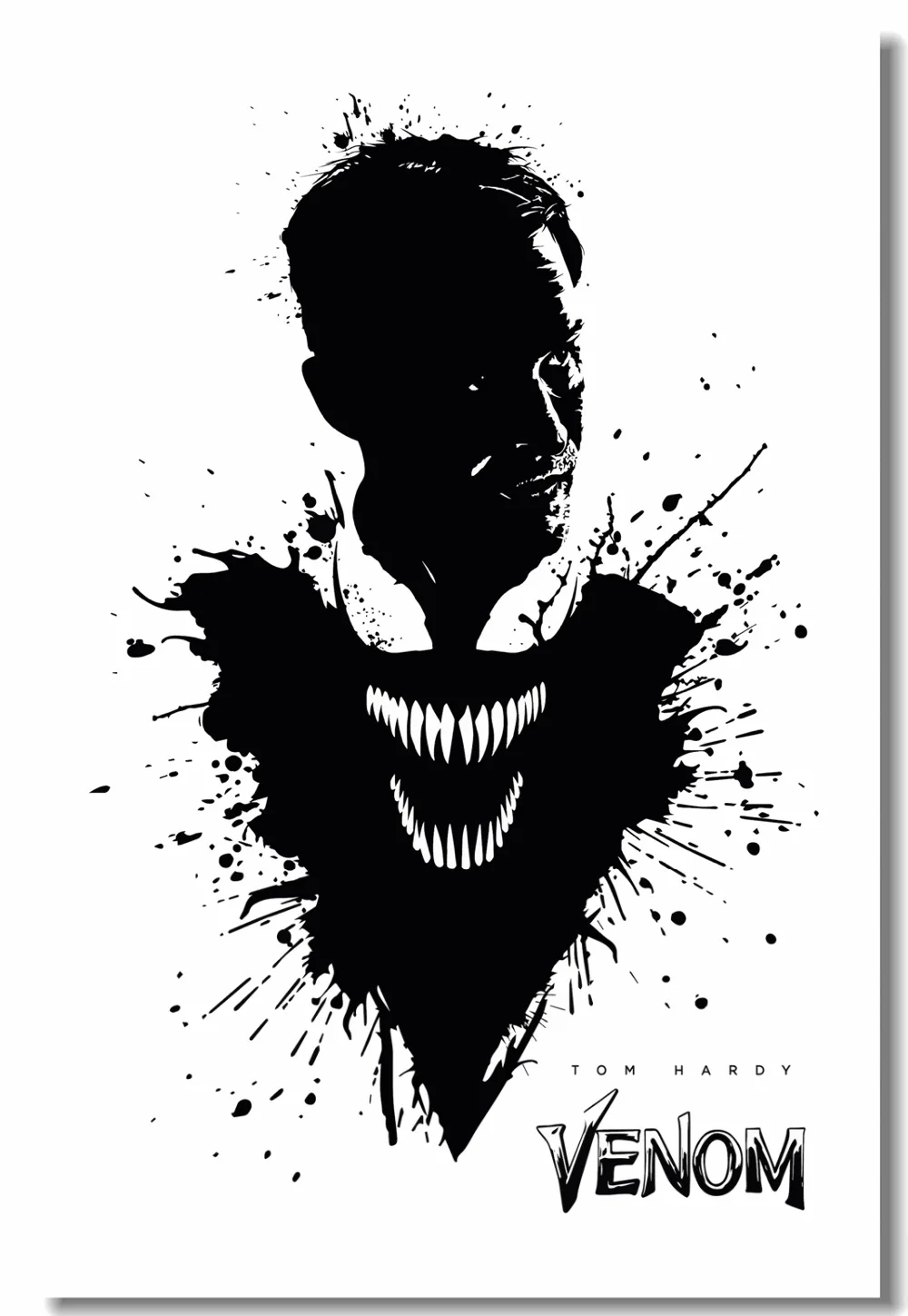 Оригинальная матерчатая настенные фрески супергероя Venom плакат Том Харди