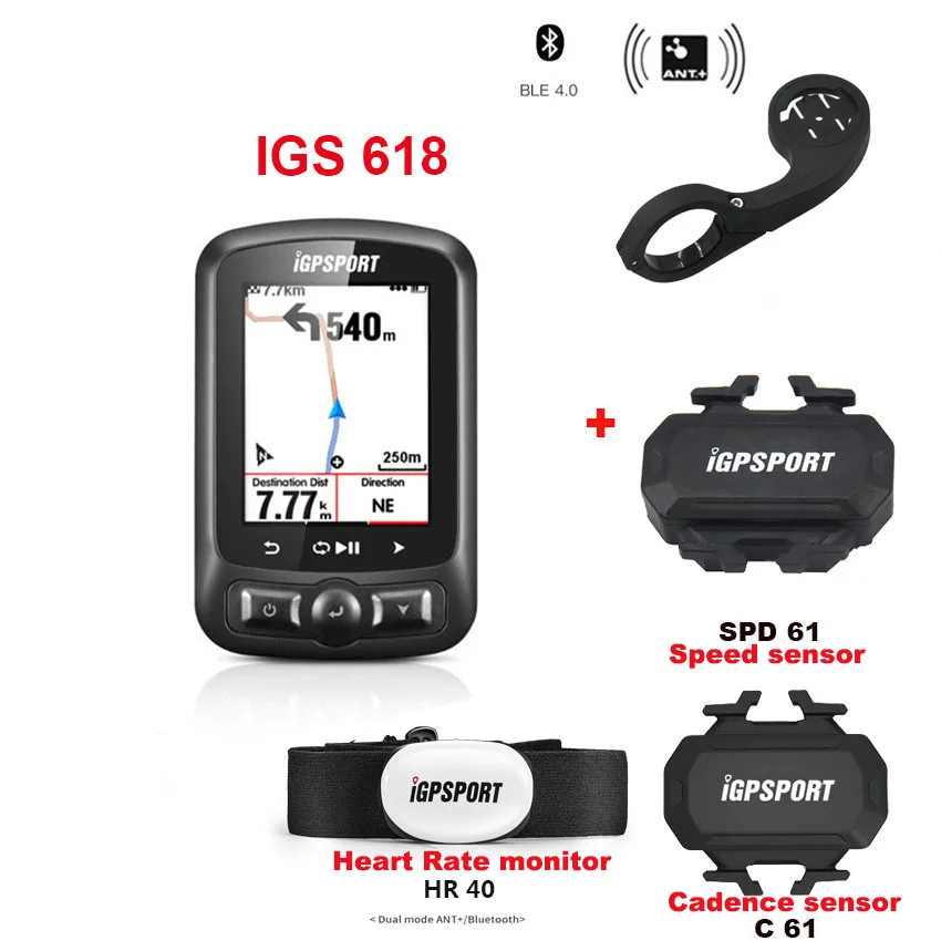 Igpsport 7 группы IGS618 ANT+ велосипед с Bluetooth компьютер Gps Bicicleta Беспроводной Bisiklet Аксесуар велосипедный спидометр датчик для мотоцикла - Цвет: 9 WHITE