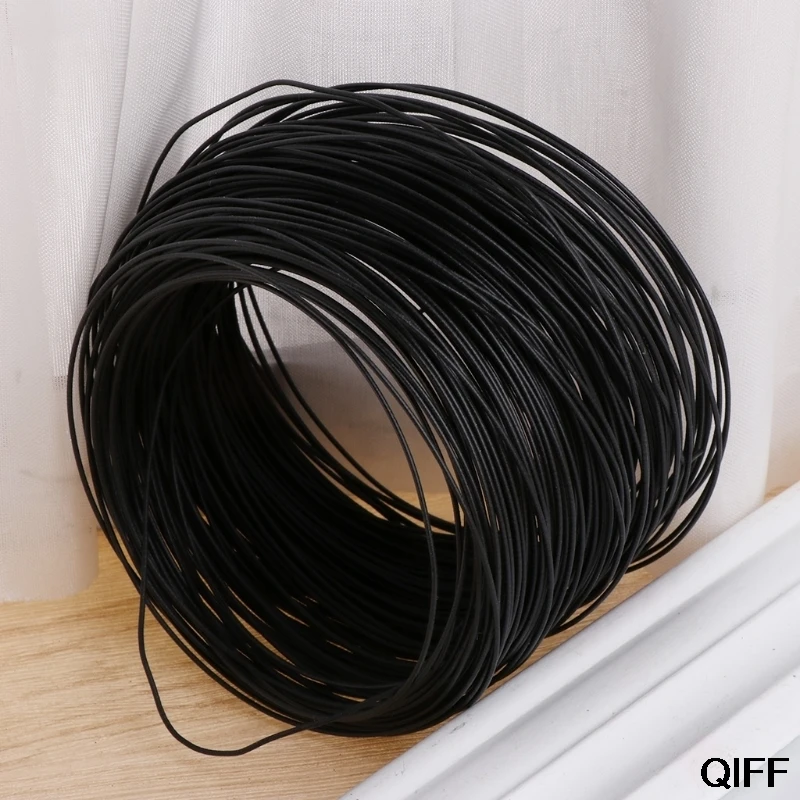 40 м сад покрытием черный твист провода веревки рулон растение поддержка ремень кабели May06