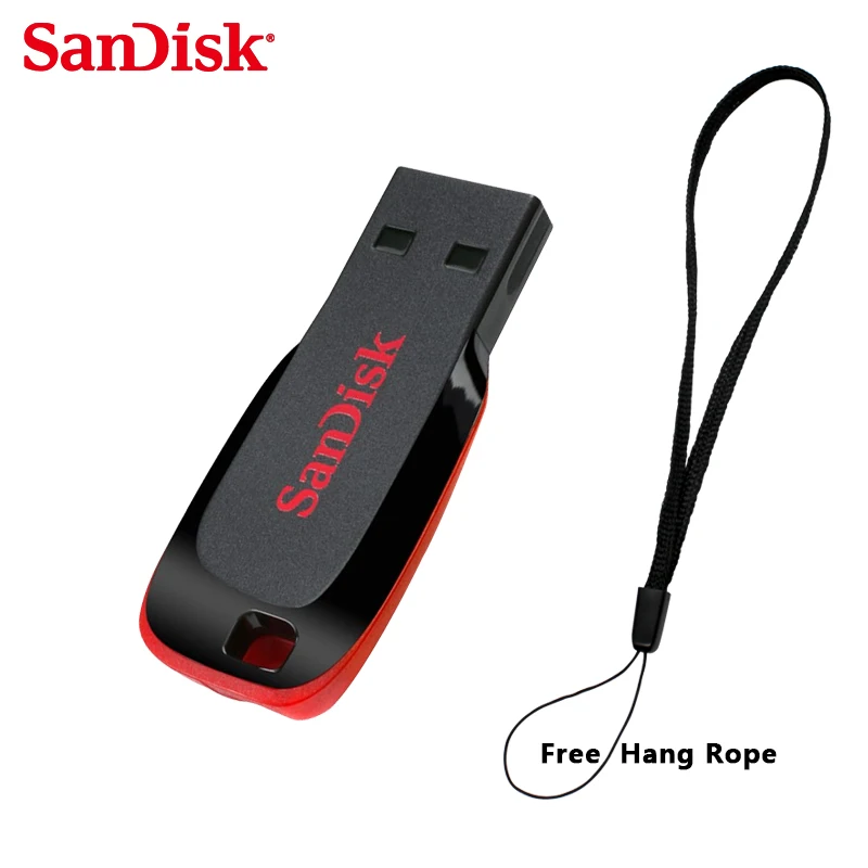 Продажа 100% Оригинал SanDisk Cruzer Лезвия CZ50 font b USB b font Flash Drive 128 ГБ 64 ГБ 32 Г 16 ГБ 8 ГБ Pen Drives font b USB b font 2.0 Поддержка официальная проверки