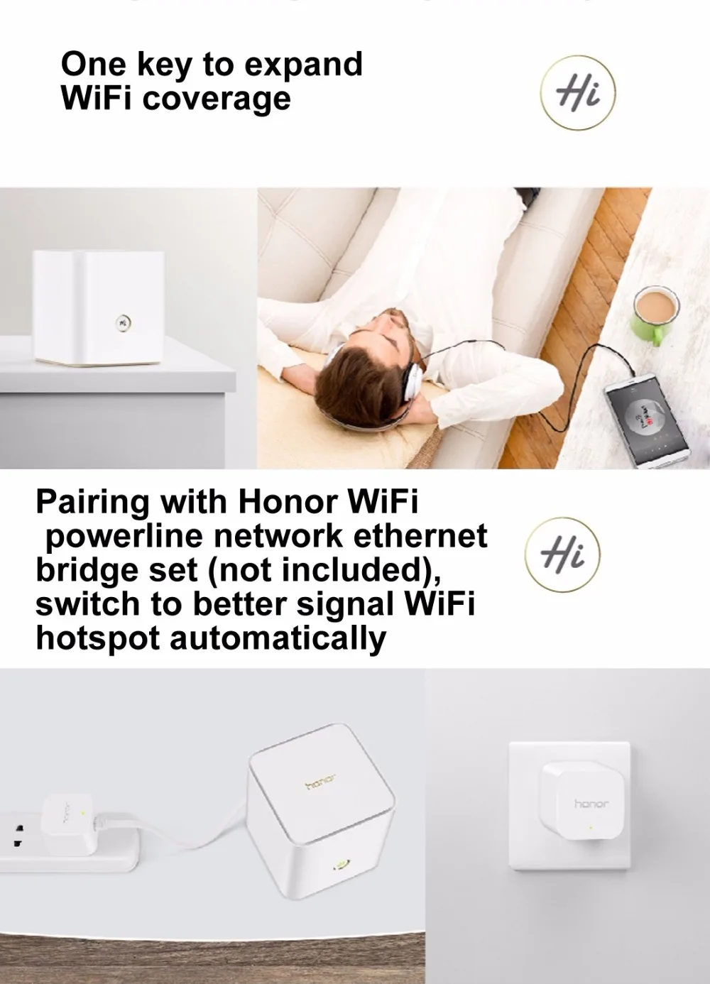 huawei Honor маршрутизатор Pro WS851 двухдиапазонный WiFi 2,4 ГГц 300 Мбит/с+ 5 ГГц 867 Мбит/с домашний умный маршрутизатор
