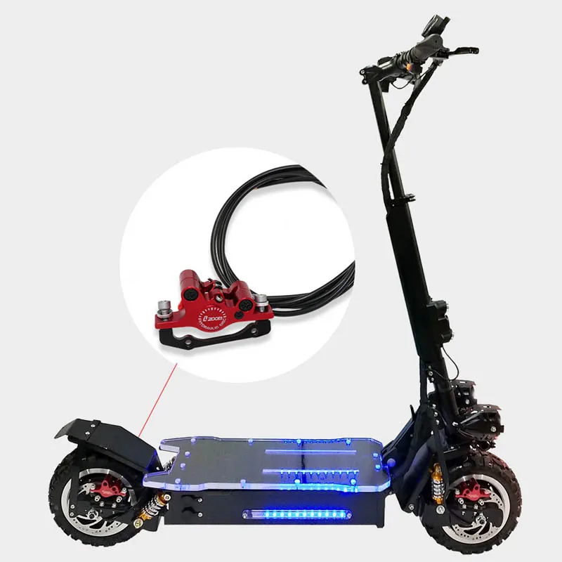 Flash Deal Zoom Mtb Line Pulling Hydraulic Disc Brake Electric Scooter Front And Rear Mountain Bike Ebike Road Oil Disc Brake Aluminum Disc 5