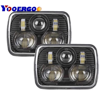 

DOT 5X7 inch led headlights sealed beam for Jeep Wrangler JK Cherokee XJ YJ JKU 4x4 Toyota Tacoma pickup MR2 Headlamp