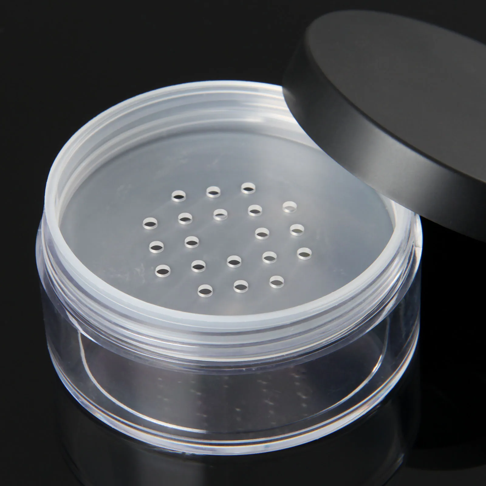 New Arrival 50g Plastic Loose font b Powder b font Jar with Sifter Empty 50g Cosmetic