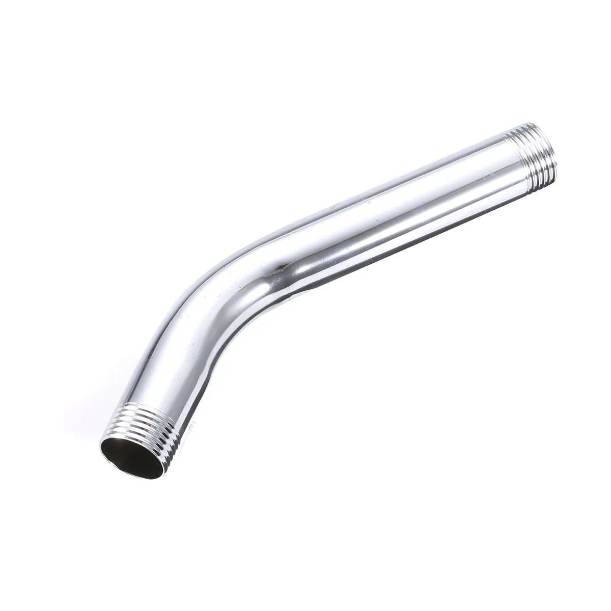 G1/2" Threaded Shower Head Extra Pipe Stainless Steel Shower Arm Head Extension Angled Extra Pipe Tube