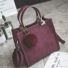 Дамская сумочка, модная сумка-мессенджер, ретро Корейская версия женской сумки, тренд шариков для волос, ювелирные изделия, флип, розовый, красный